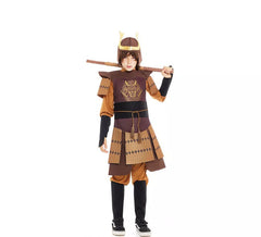 Déguisement samouraï légendaire japonais marron garçon