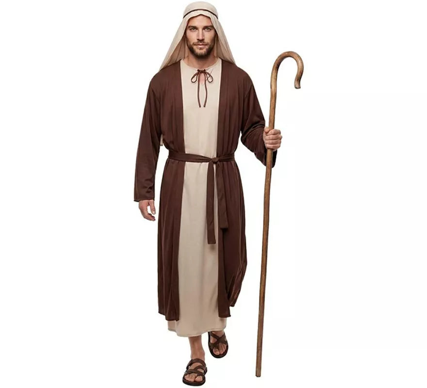 Disfraz de San José Marrón para hombre