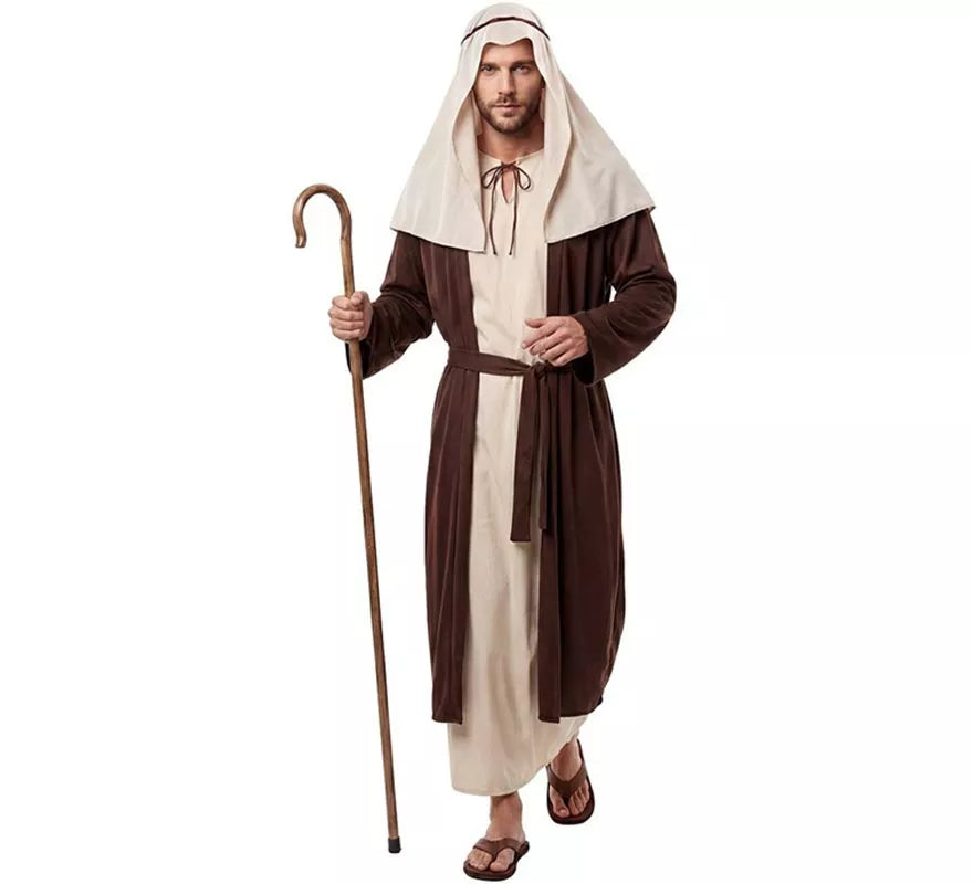 Translation missing: fr.Disfraz de San José Marrón para hombre
