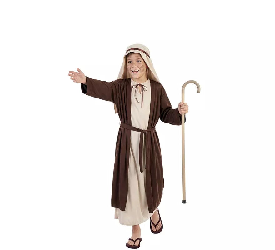 Translation missing: fr.Disfraz de San José Marrón para niño