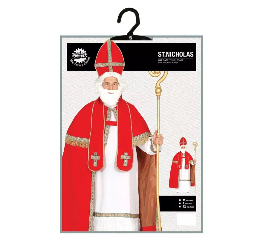 Translation missing: fr.Disfraz de San Nicolás con Capa para Hombre