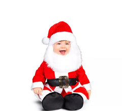 Déguisement Père Noël avec barbe et son bébé