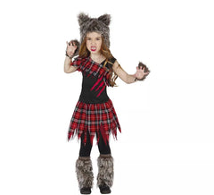 Déguisement de Scotish Wolf Girl pour filles