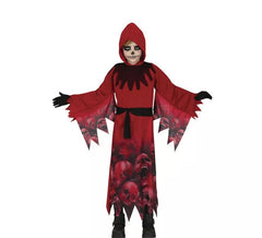 Déguisement Faucheuse à capuche rouge garçon