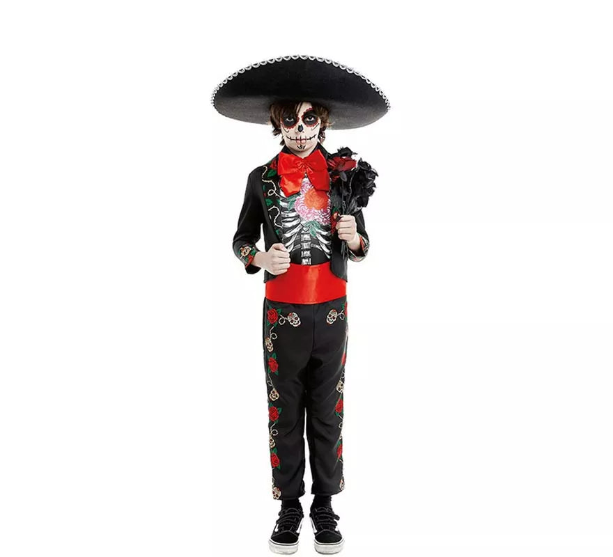 Disfraz de Señor Catrin Día de los Muertos para niño
