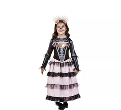 Costume de Dead Mlle Jour noir et rose pour les filles