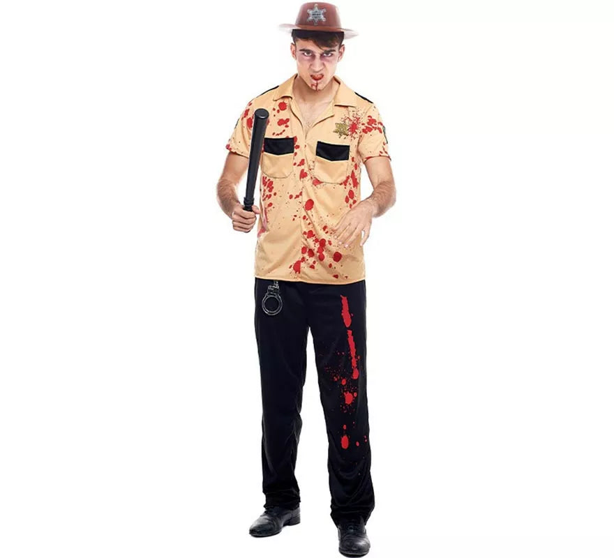 Translation missing: fr.Disfraz de Sheriff Zombie para hombre