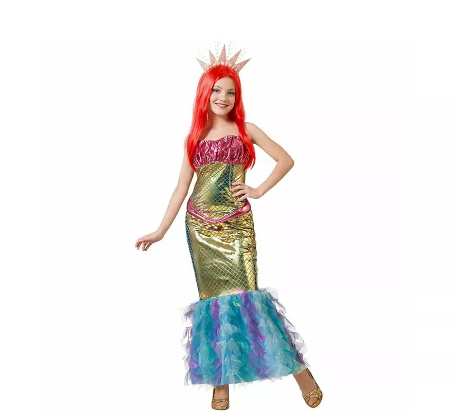 Translation missing: fr.Disfraz de Sirena multicolor para mujer