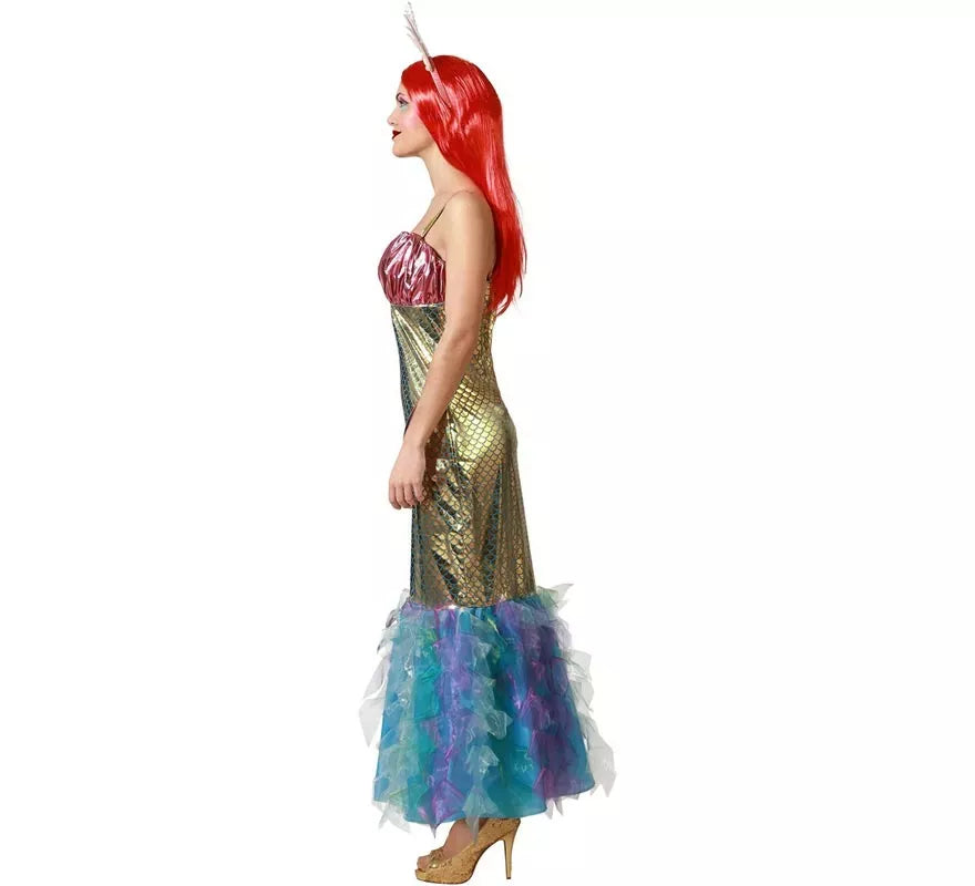 Translation missing: fr.Disfraz de Sirena multicolor para mujer