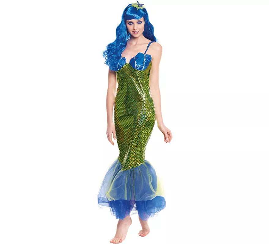 Translation missing: es.Disfraz de Sirena Verde Oscura para mujer