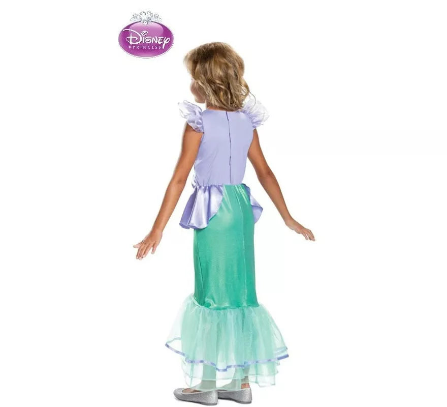 Translation missing: fr.Disfraz de Sirenita Ariel Disney Deluxe para niña