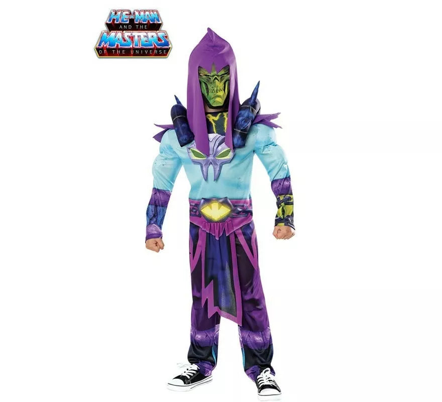 Translation missing: fr.Disfraz de Skeletor de He-Man deluxe con máscara para niño
