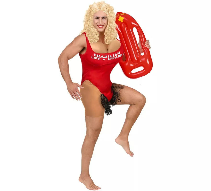 Translation missing: fr.Disfraz de Socorrista Brasileña peluda para hombre