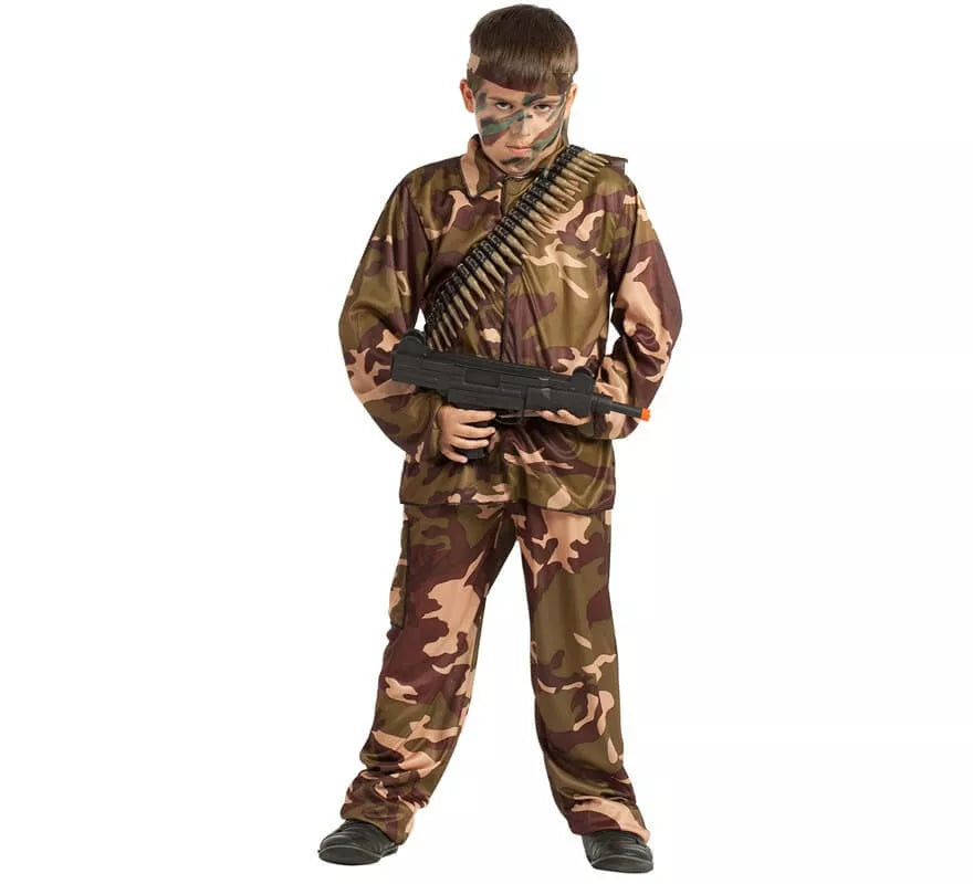 Translation missing: fr.Disfraz de Soldado Camuflaje para niño