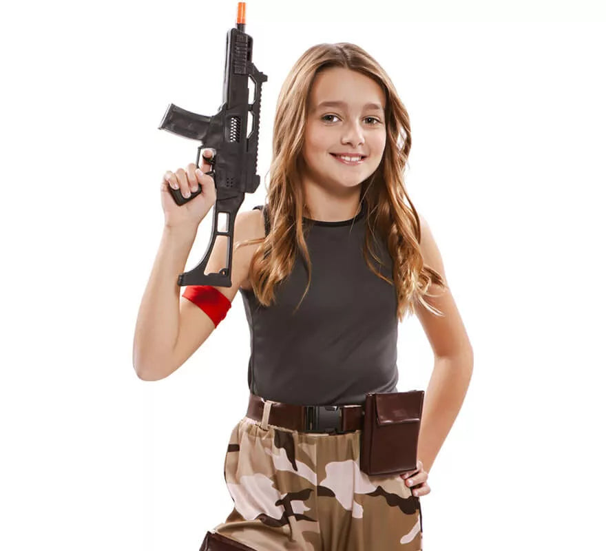 Translation missing: fr.Disfraz de Soldado de Combate para niña