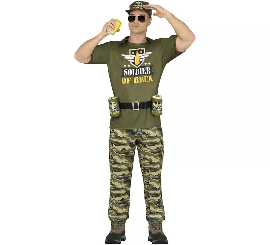 Translation missing: fr.Disfraz de Soldado de la Cerveza para hombre