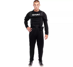 Déguisement soldat SWAT musclé noir homme
