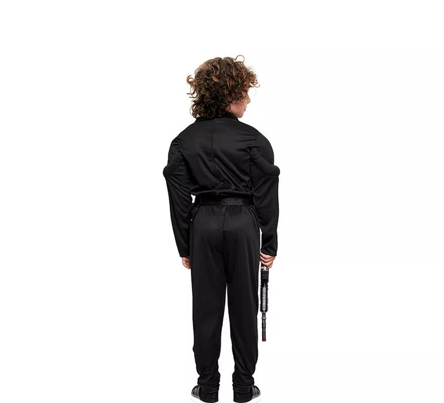 Translation missing: fr.Disfraz de Soldado SWAT Musculoso negro para niño