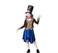 Déguisement Chapelier Fou avec veste fille