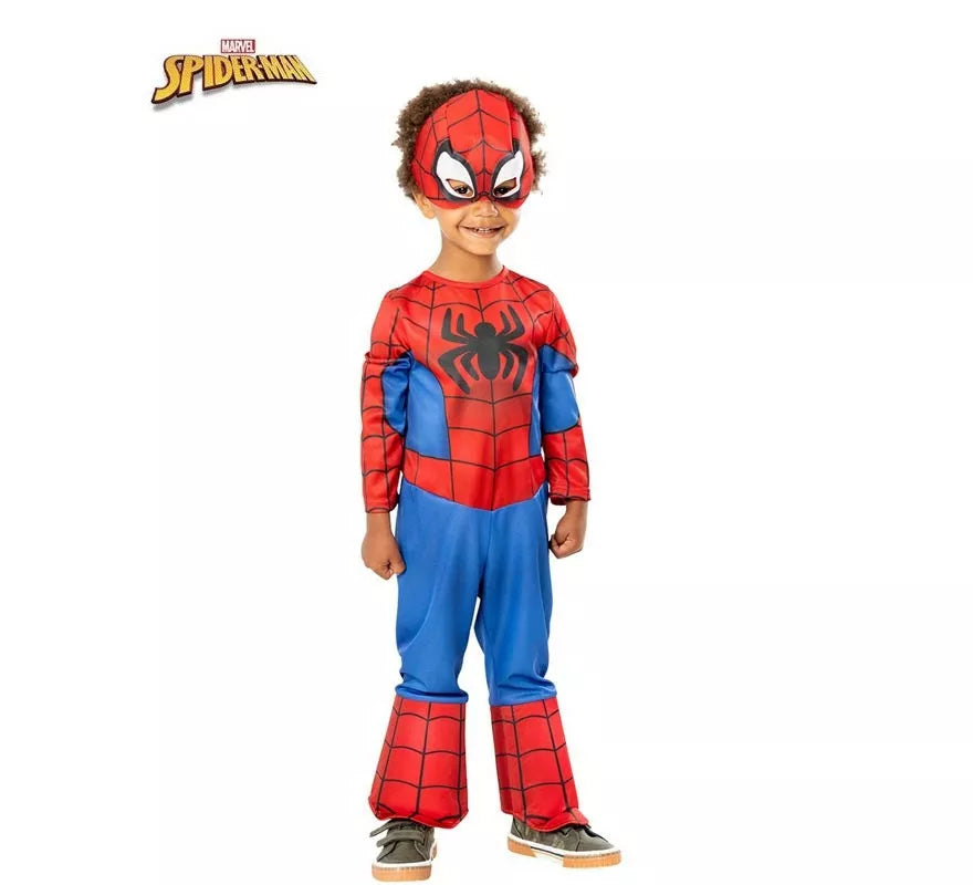 Translation missing: fr.Disfraz de Spidey clásico con máscara para niño