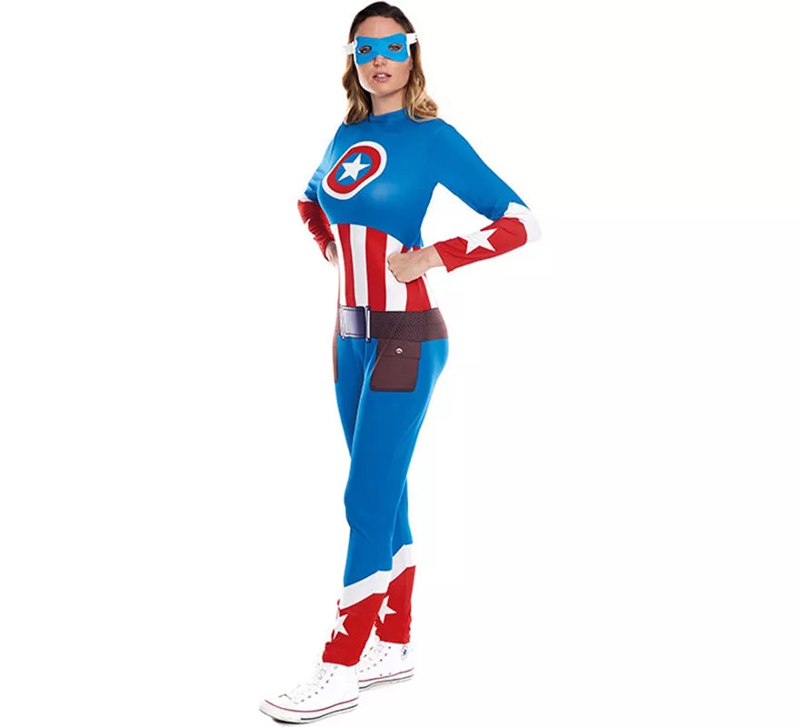 Translation missing: fr.Disfraz de Star Heroína Americana para mujer