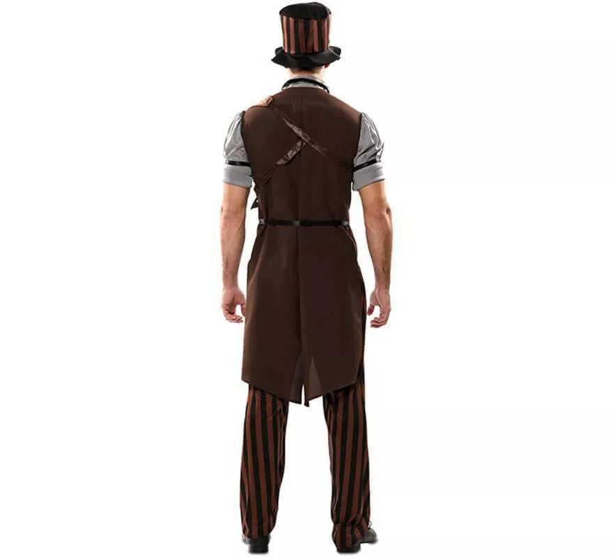 Translation missing: fr.Disfraz de Steampunk a Rayas para hombre