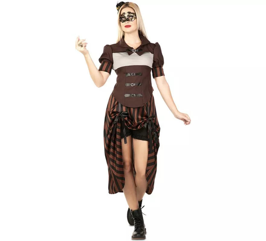Translation missing: fr.Disfraz de Steampunk a Rayas para mujer