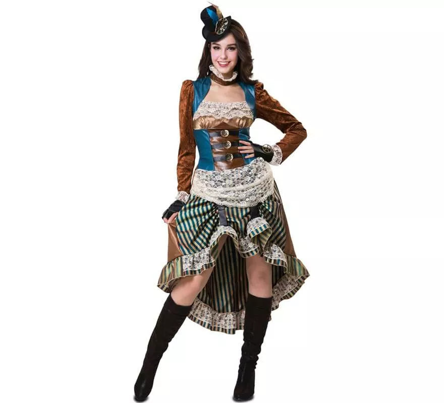 Translation missing: fr.Disfraz de Steampunk con sombrero para mujer