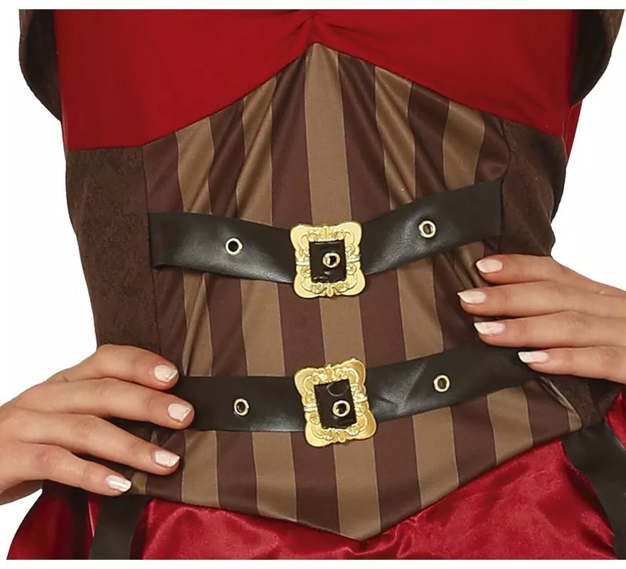 Translation missing: es.Disfraz de Steampunk Granate para mujer