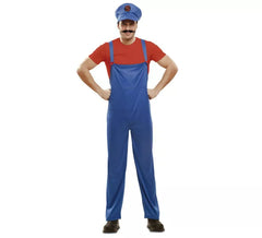 Déguisement de Super Plumber Rouge pour hommes