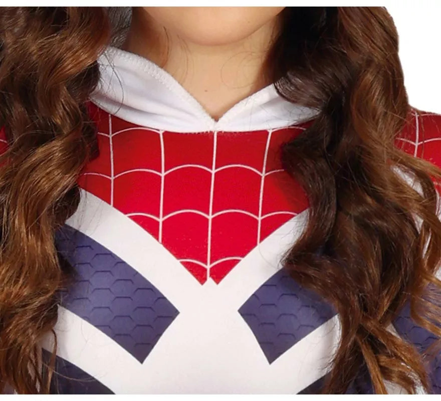 Translation missing: fr.Disfraz de Super Heroína Arácnida encapuchada para niña