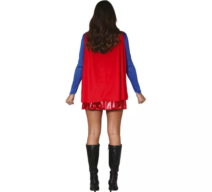 Translation missing: fr.Disfraz de Súper Heroína Azul y Rojo para mujer