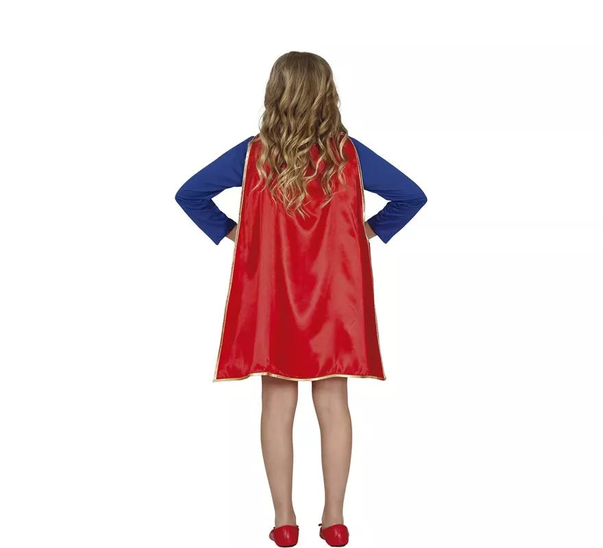 Disfraz de Super Heroína con falda para niña
