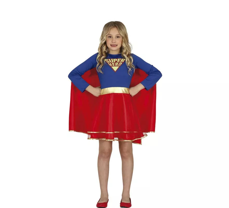 Translation missing: fr.Disfraz de Super Heroína con falda para niña