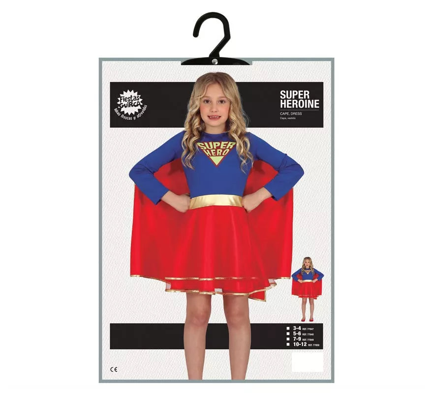 Translation missing: fr.Disfraz de Super Heroína con falda para niña