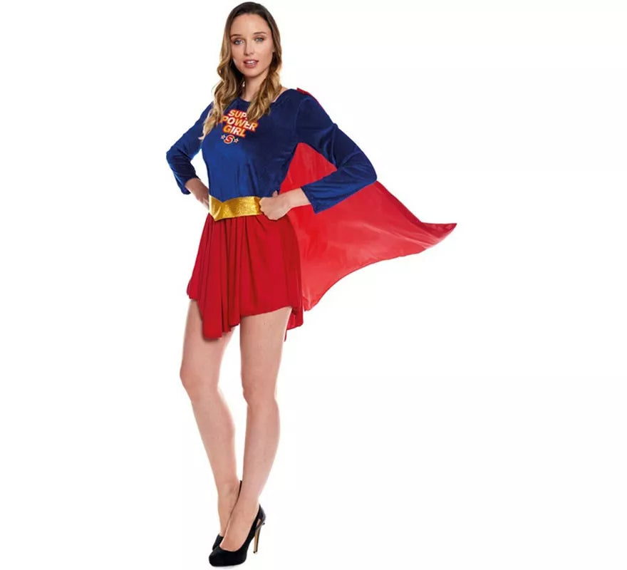 Translation missing: fr.Disfraz de Super Heroína Kriptoniana para mujer