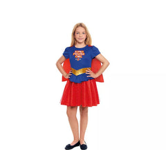 Déguisement de super héroïne kryptonienne pour fille