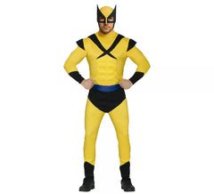 Costume de super loup jaune pour homme