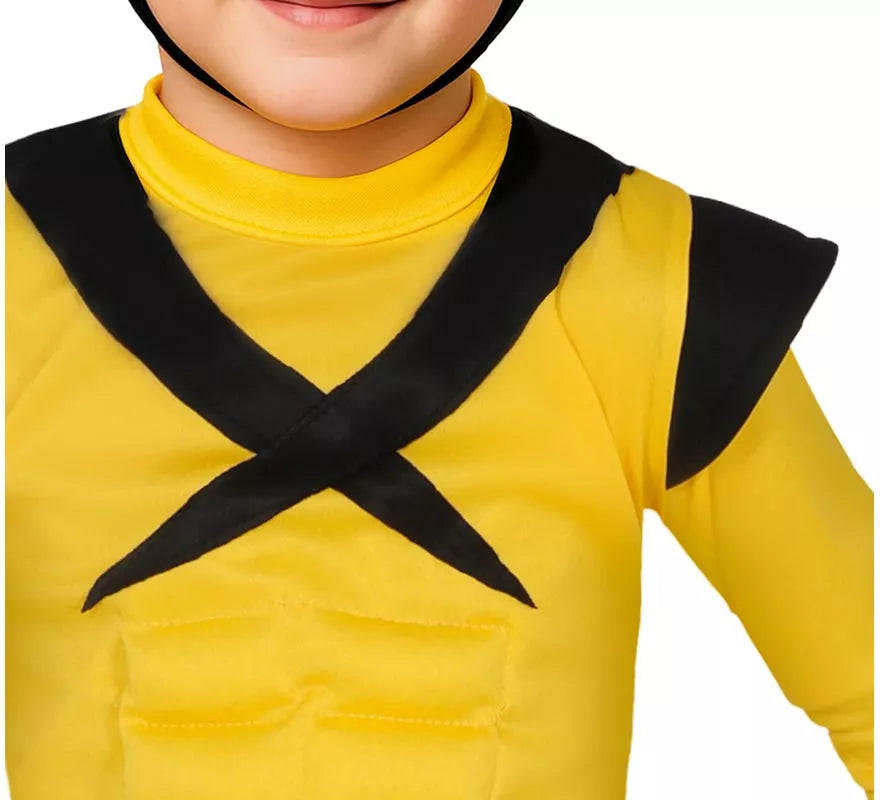 Translation missing: fr.Disfraz de Súper Lobo amarillo para niño