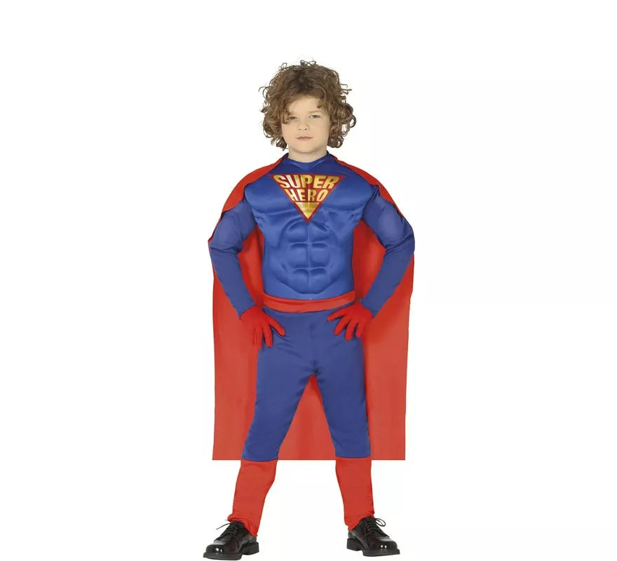 Disfraz de Superhéroe Azul para niño