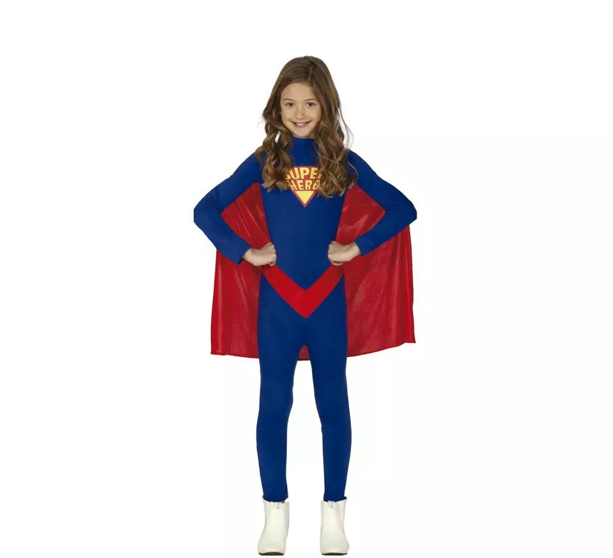 Disfraz de Superhéroe Azul para niños