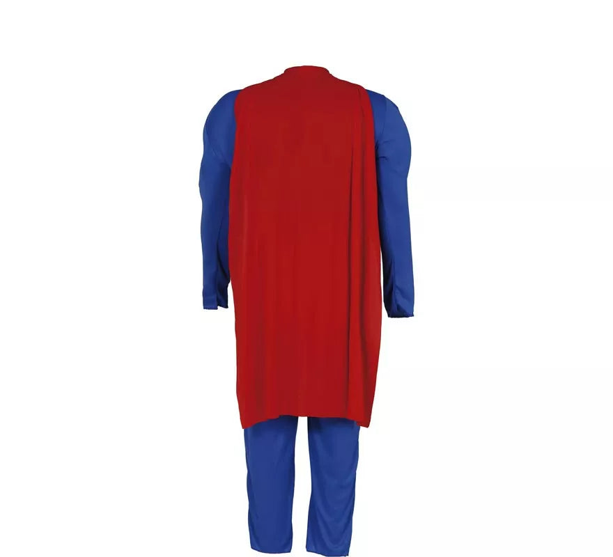 Translation missing: fr.Disfraz de Superhéroe azul y rojo musculoso para niño
