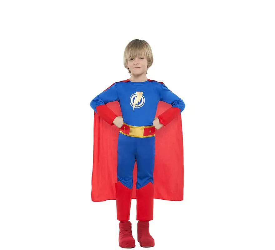 Translation missing: fr.Disfraz de Superhéroe azul y rojo para niño