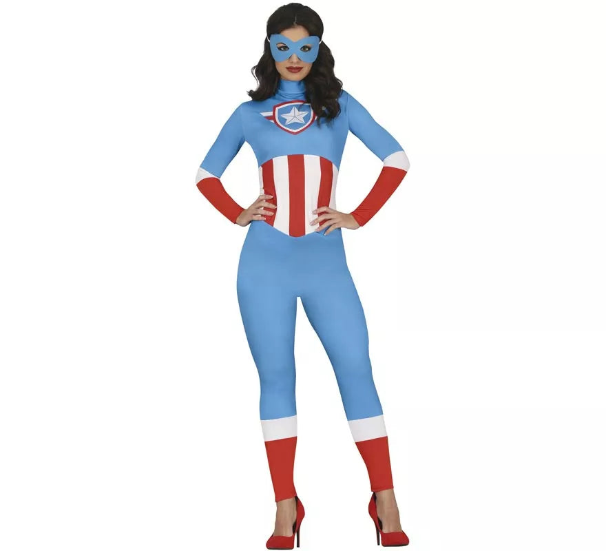 Translation missing: fr.Disfraz de Superheroína Capitana Azul para mujer