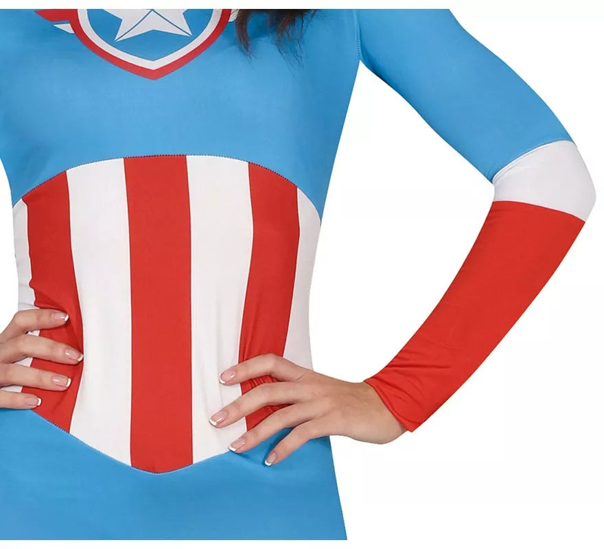 Translation missing: fr.Disfraz de Superheroína Capitana Azul para mujer