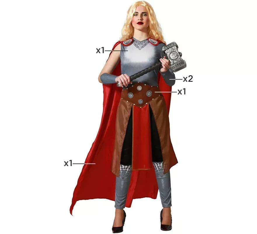 Translation missing: fr.Disfraz de Superheroína Nordica para mujer