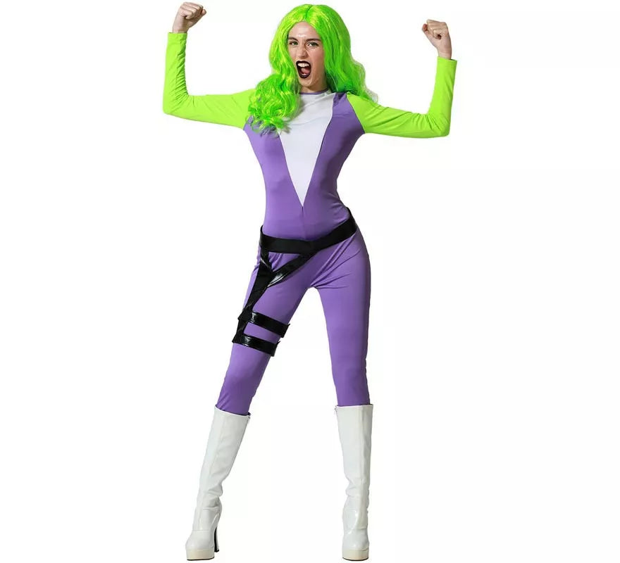 Translation missing: fr.Disfraz de Superheroína verde para mujer