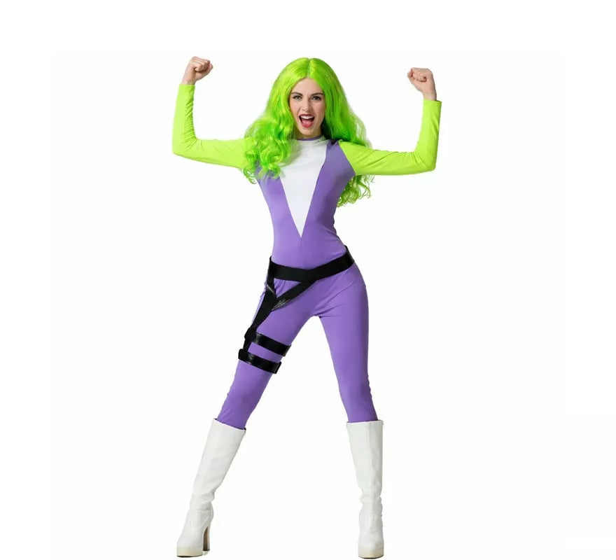Translation missing: fr.Disfraz de Superheroína verde para mujer