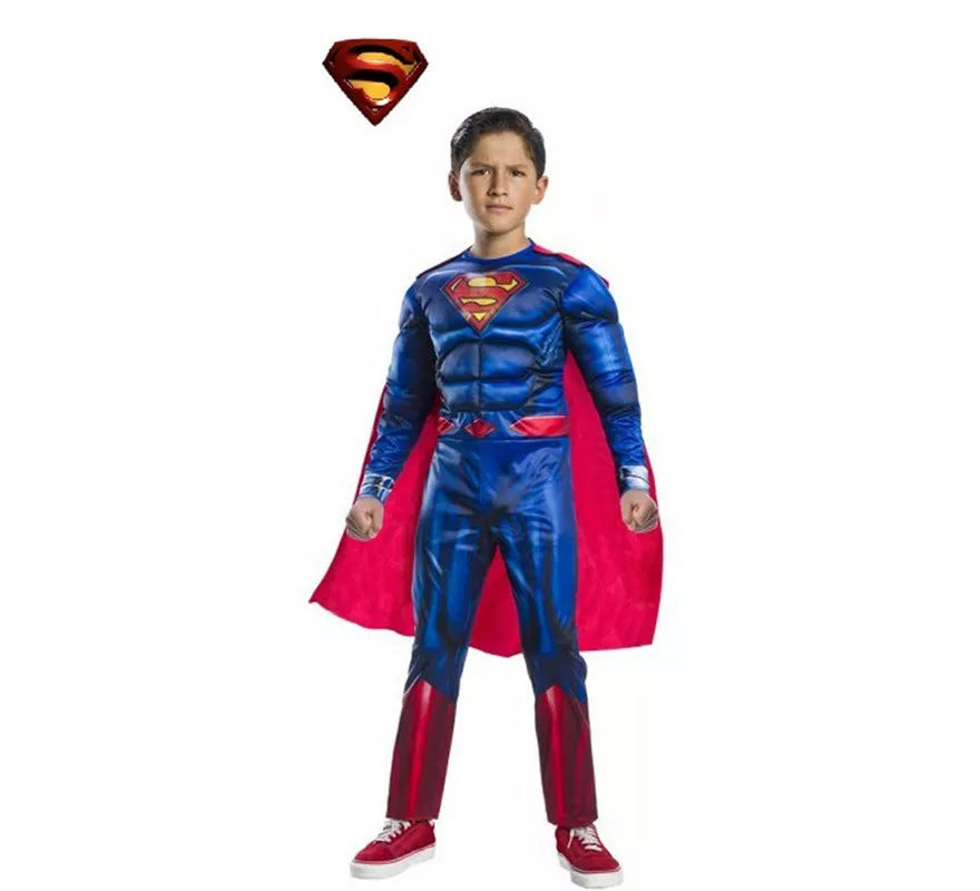 Translation missing: fr.Disfraz de Superman Black Line Deluxe para niño