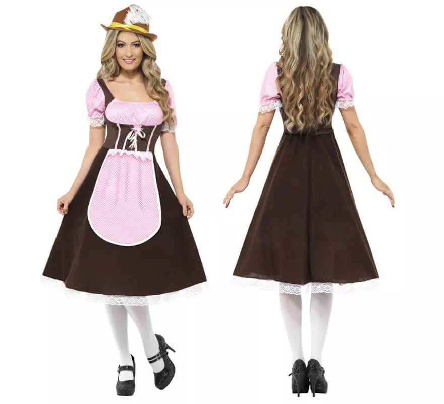 Translation missing: es.Disfraz de Tabernera Largo Mujer para Oktoberfest